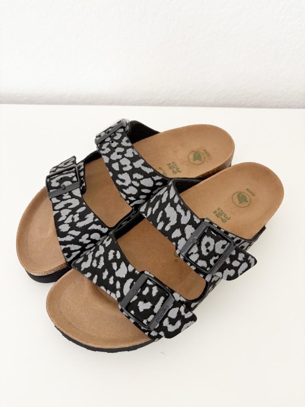 Birkenstock Papillio Arizona Grooved Platform Leopard Sandals EU 39 US 8-8.5 Nar - Picture 4 of 12